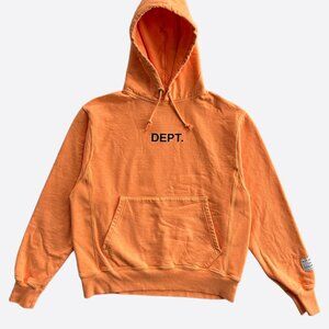 Gallery Dept Orange & Black Logo Hoodie